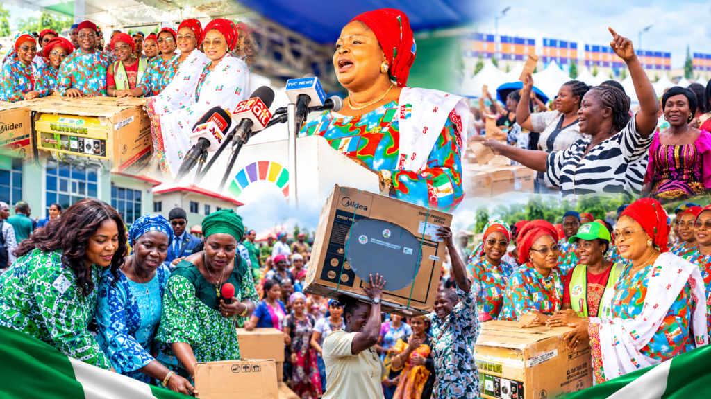 Uzodimma commends the First Lady, RHI and OSSAP-SDGs for the programme and supporting women and vulnerable groups across the country.